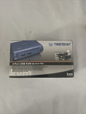 *NEW IN BOX *Trendnet TK-207K 2 PORT USB KVM SWITCH KIT