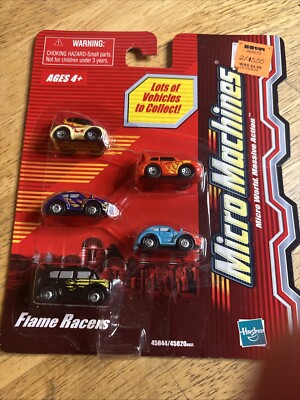 Vintage Micro Machines Flame Racers Hasbro 2003 NIB
