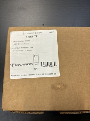 Edwards EST 4-NET-TP Twisted Pair SFP Network Controller Module Fire Alarm