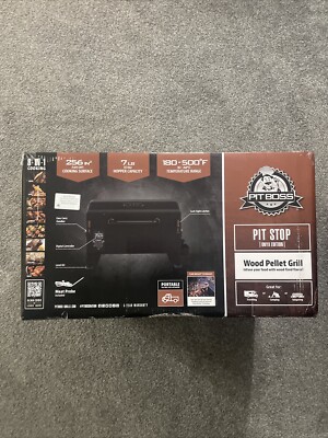 Pit Boss Portable Pit Stop Wood Pellet Grill a Onyx Edition