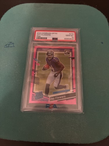 2023 Donruss Zay Flowers PINK Optic Rated Rookie PSA 10 | eBay