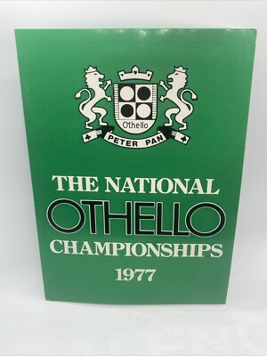 Vintage 1977 The National Othello Championships Brochure *RARE*