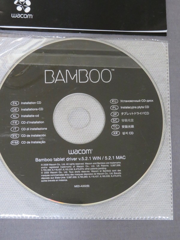 Détails Sur Wacom Bambou Tablette Ctl 460 Graphique Dessin Tablette Inclus Stylo Logiciel