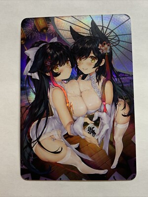Atago & Takao Azur Lane Sexy Goddess Story Waifu Card Girl Holo Anime Art Cute