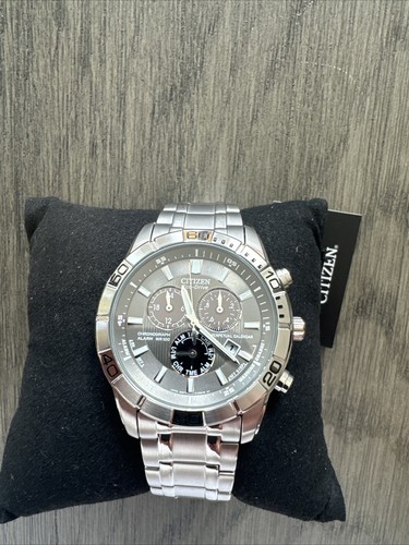 Pre-owned Citizen Men's Watch Bl5450-54h Eco-drive Perpetual Calendar Silver Dial