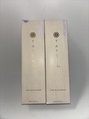 2 Pack Tatcha The Rice Wash 8 oz. JUMBO Soft Cream Cleanser
