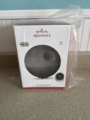 2016 Star Wars Hallmark Death Star Tree Topper - Still Factory Sealed In Plastic