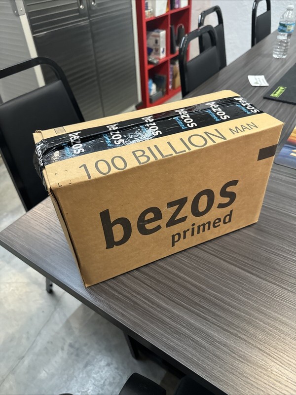 Jeff Bezos Primed 100 Billion Man Vinyl Toy Sealed!! 2019