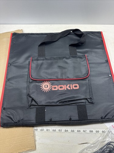 DOKIO 160W 18V Portable Solar Panel Kit (ONLY 9lb) Folding 160w, Red ,black 