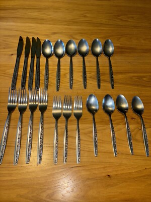 Eclipse Stainless Steel Flatware Made In JAPAN 21 Pcs