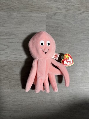 Ty Inky The Octopus Beanie Baby RARE 1994 STYLE 4028 BIRTHDATE  11-29-1994