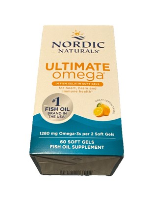 Nordic Naturals Ultimate Omega 1280mg Fish Gelatin 60ct