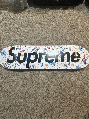 スケートボード Supreme - supreme19SS Airbrushed Floral Skateboard Supreme Air Brushed Floral Skateboard | Black | FARFETCH