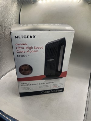Netgear CM1000 Cable Modem For DOCSIS 3.0/3.1 Xfinity Cox Spectrum