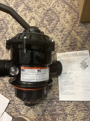 262506 1-1/2'' 6-Way Clamp Multiport Valve For Pentair Pool and