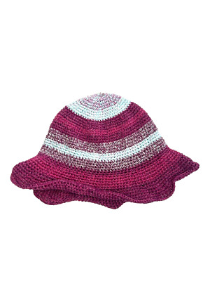 NWT Zara Pink Crochet Bucket Hat Women Size S-M