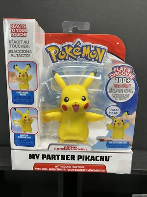 Pokemon My Partner Pikachu Electronic Figure 100+ Touch Sensor Reaction *NEW*
