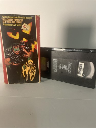 Vintage WCW Halloween Havoc 89 VHS Tape Wrestling Sting Ric