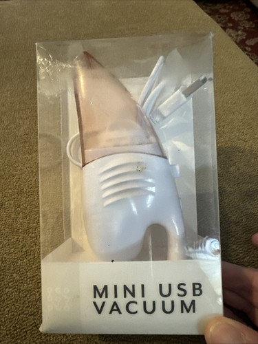 USB Mini Vacuum Cleaner Handheld Desk Clean Pink USB Port (CT)