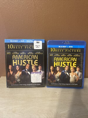 American Hustle (Blu-ray + DVD, 2013) David O. Russell - Like New - w/ Slipcover