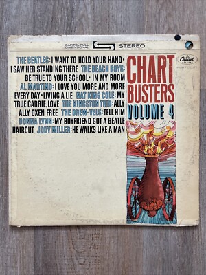 CHARTBUSTERS Vol. 4 - BEATLES, BEACH BOYS, Vinyl Record - 1964 LP
