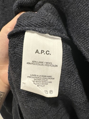 Pre-owned Apc Wool Sweater Blue Sz Xxl