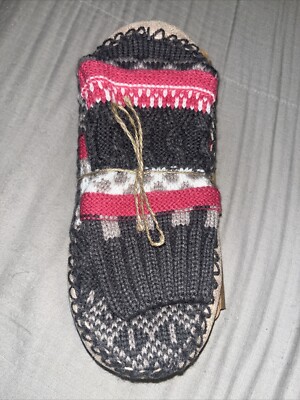 Macchia di Ruggine Premium Slipper Socks Knitted Non Slip Large/Extra Large