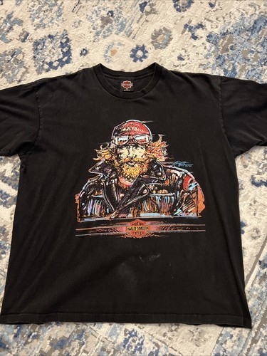 ポールスミス　アート Harley Davidson VTG 1993 Paul Smith Painting Single Stitch