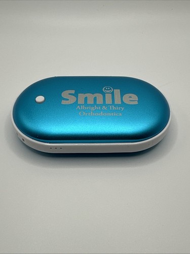 Rechargeable Hand Warmer Electric Portable Pocket Handwarmer Power Bank Blue