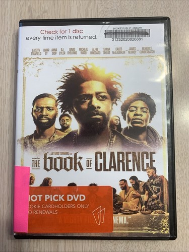 THE BOOK Of CLARENCE DVD 2024 PLAYS GREAT LAKEITH STANFIELD BEN