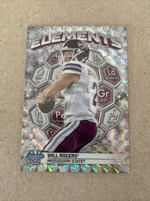 2023 Bowman's Best U Will Rogers Elements Of Game Geometric Refractor RC PWE