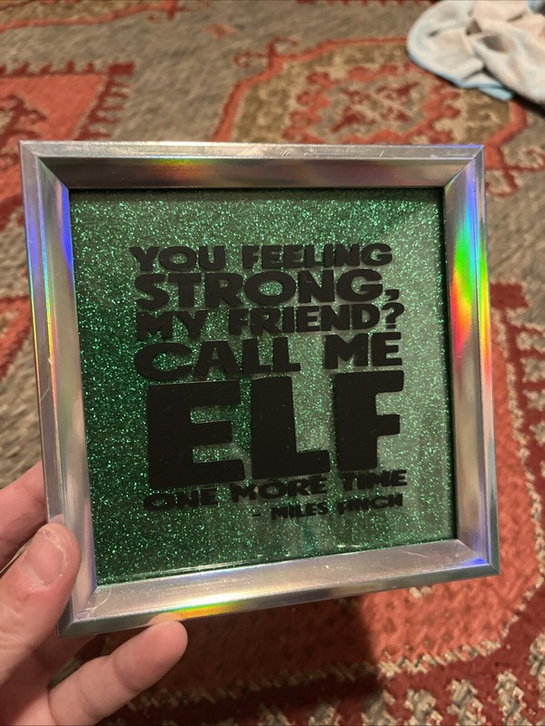 Homemade Christmas Picture Frame