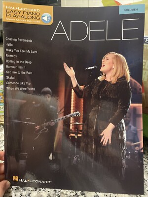 Adele for Easy Piano Play-Along Vol 4 Sheet Music Lyrics Song Book Online Audio