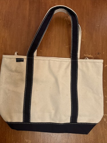 Land’s end tote bag made in USA Medium Print 5 Pocket Open Top Canvas Tote Bag | Lands' End