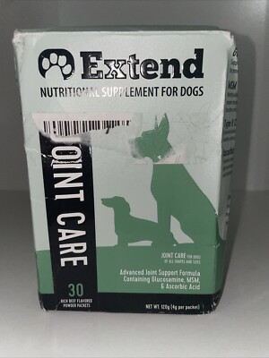 Extend Joint Care For Dogs, 1 box  - 30 Packets Glucosamine - New