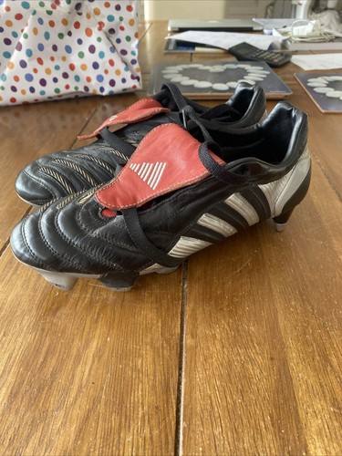 Adidas Predator Pulse Black Red Silver SG UK 6 RARE | eBay UK