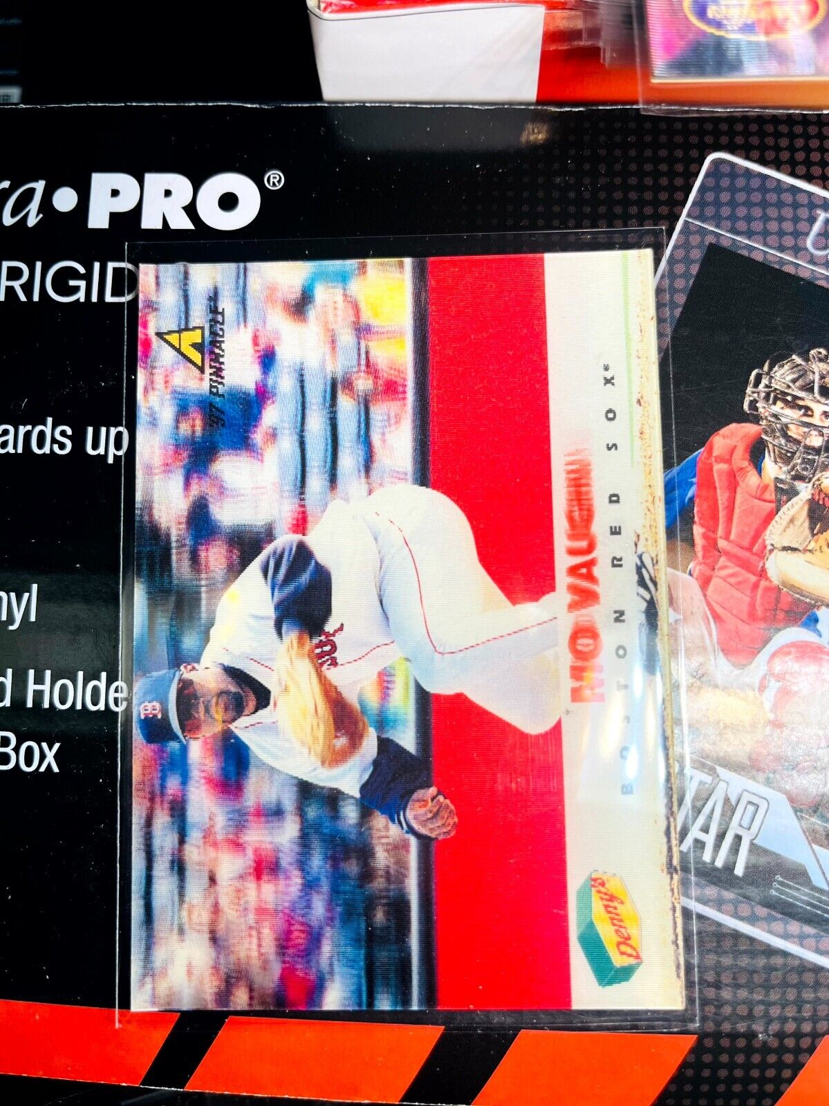 Mo Vaughn 1997 Pinnacle Denny's 3D Holographic #3 Boston Red Mo Vaughn 1997 Pinnacle Denny's 3D Holographic #3 Boston Red