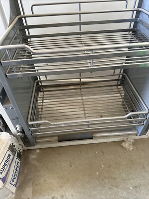 Pull-Out Sliding Shelf Cabinet 2-tier Shelf Drop Down Shelf Pull-Down Cabinet