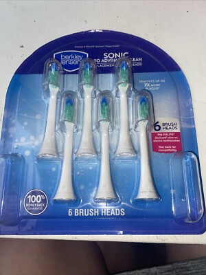 Berkley Jensen Sonic Pro Advanced Clean Replacement Brush Heads 6-Pack