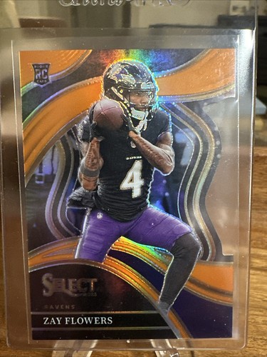 2023 Select Club Level Orange Die Cut Zay Flowers /399 | eBay