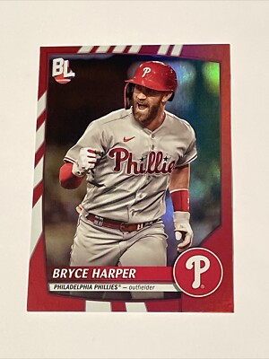 2023 Topps Big League Bryce Harper Red Foil Parallel Card #289