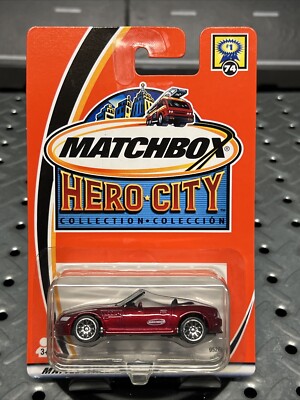 2003 Matchbox - Hero City - #74 - BMW Z3 - Sealed - RED BMW Z3 NIP