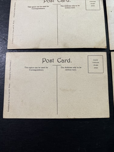 Antique Original Aviation Airplane Historical Graphic Picture Post Cards (6)