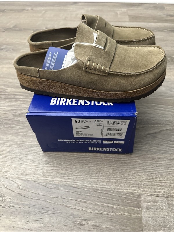 Birkenstock Naples Taupe Suede Men’s UK 43 US 10