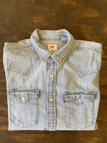 トップス Levis PULL OVER V-NECK S/S DENIM SHIRTS Ultimate Western Denim Shirt - Medium Wash | Levi's® US