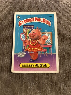 1985 Topps Garbage Pail Kids Original Series 1 #20b Dressy Jesse