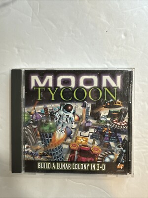 Moon Tycoon CD-ROM, PC Video Game (2001)