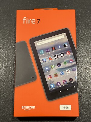 Amazon Fire 7 Tablet 12th Generation 7in Display With Alexa 16GB Black 2022