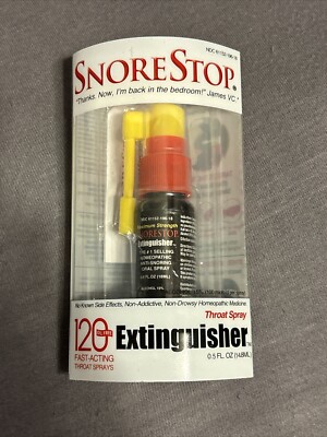 Snore Stop Extinguisher Reduce Snoring Throat Spray, Device-Free - 120 Sprays