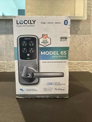 Lockly 6S Smart Lock Latch Edition Smart Touchscreen Keypad Door Lock PGD6S New